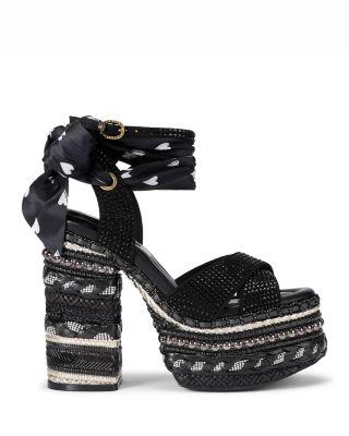 Women's Chelsea Scarf Platform Sandals by KURT GEIGER Women's Chelsea Scarf Platform Sandals by KURT GEIGER