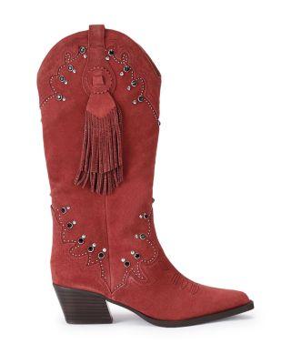 Women's Oxford Western Tassel Boots by KURT GEIGER