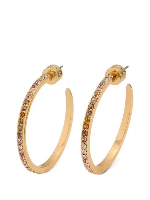crystal-embellished hoop earrings by KURT GEIGER