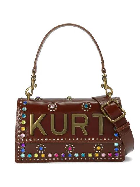 crystal-embellished logo-plaque crossbody bag by KURT GEIGER