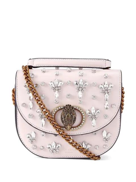 crystal-embellishment cross body bag by KURT GEIGER