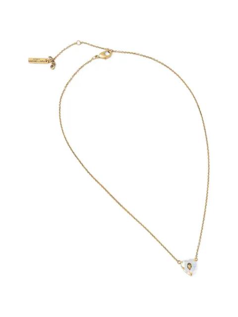 eagle-head crystal heart-pendant necklace by KURT GEIGER