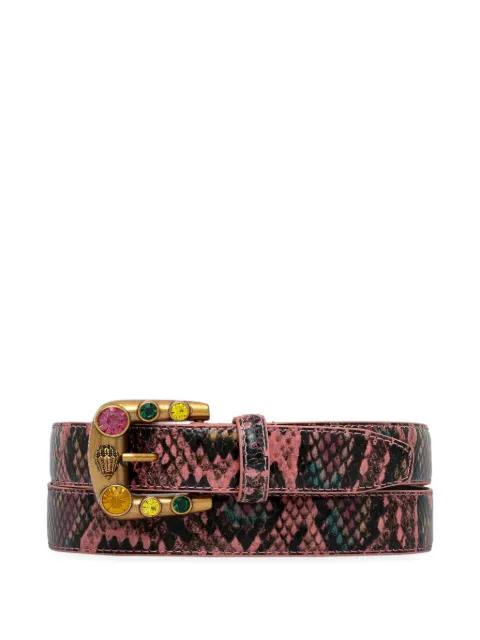 embellished-buckle belt by KURT GEIGER