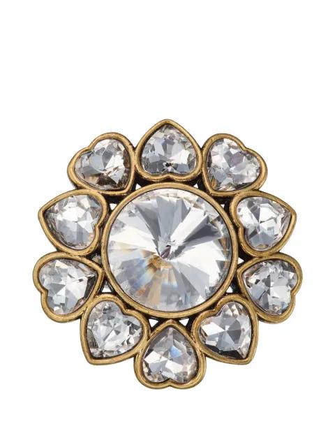 heart-crystal ring by KURT GEIGER