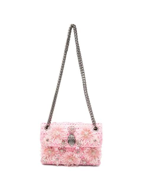 mini Kensington floral-appliqué cross-body bag by KURT GEIGER