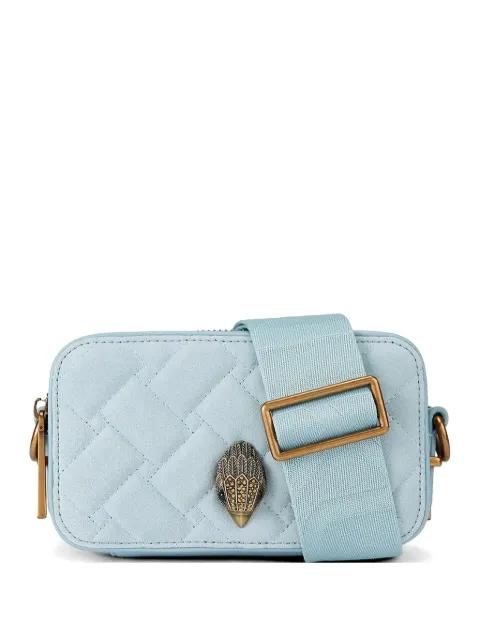 quilted emblem satchel by KURT GEIGER