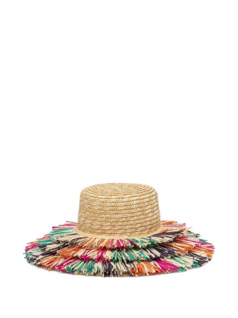 raffia wide-brim hat by KURT GEIGER