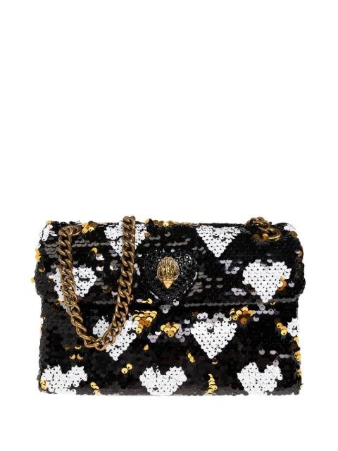 sequin heart chain shoulder bag by KURT GEIGER