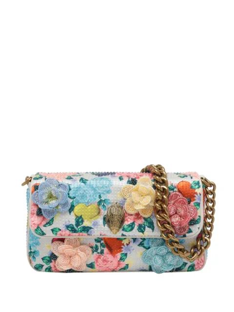 small flower patch chain shoulder bag by KURT GEIGER