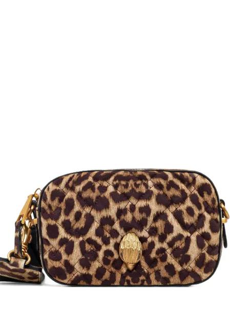 small quilted leopard-print crossbody bag by KURT GEIGER small quilted leopard-print crossbody bag by KURT GEIGER