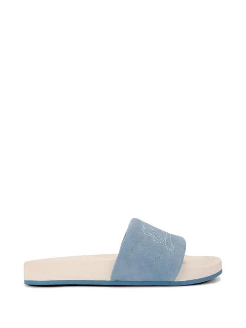 suede sliders by KURT GEIGER