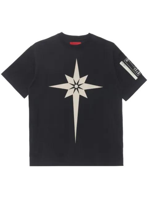 graphic-print cotton T-shirt by KUSIKOHC