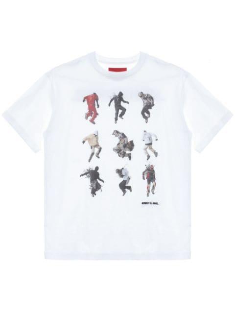 graphic-print cotton T-shirt by KUSIKOHC