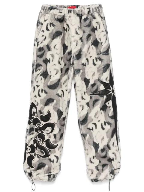 patterned fleece trousers by KUSIKOHC