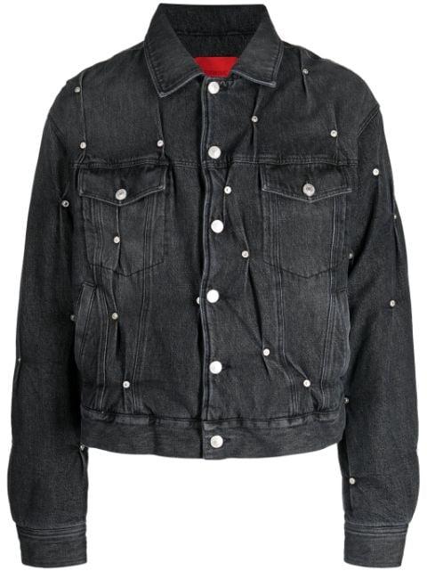 studded denim jacket by KUSIKOHC