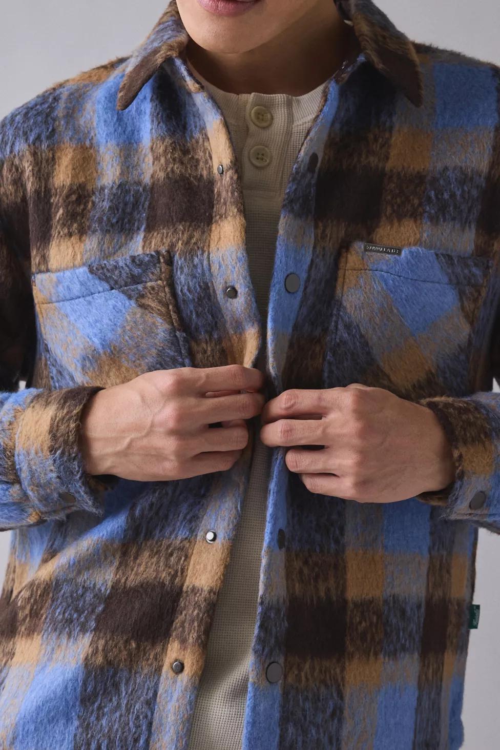 Kuwalla Tee Snap Front Plaid Overshirt by KUWALLA TEE