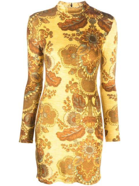 all-over graphic-print dress by KWAIDAN EDITIONS