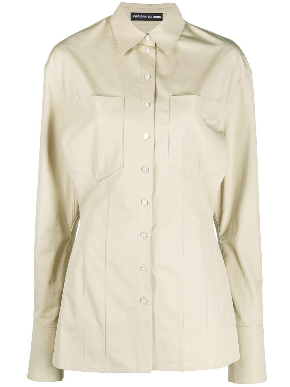 patch pocket shirt by KWAIDAN EDITIONS