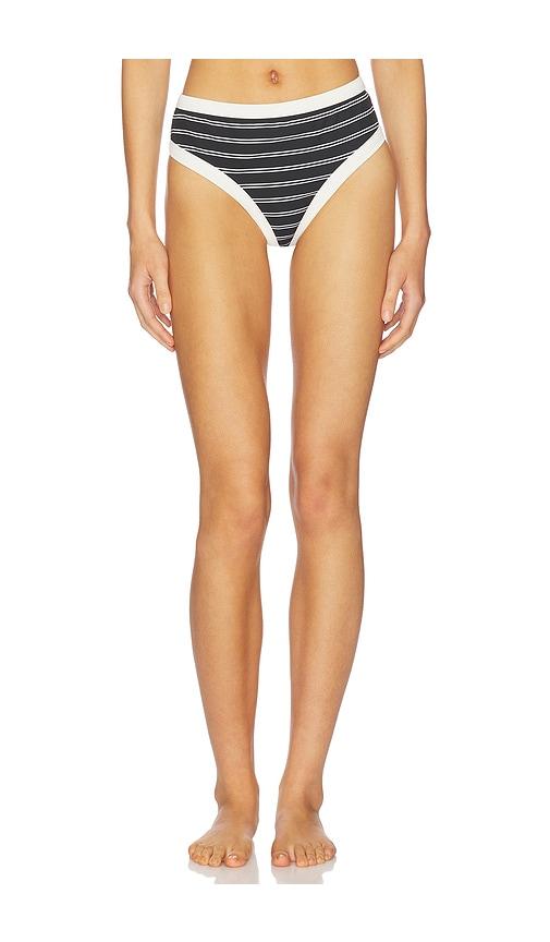 KYA Josie Reversible Bikini Bottom in Black,White by KYA