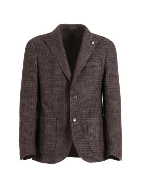 checked single-breasted blazer by L.B.M. 1911