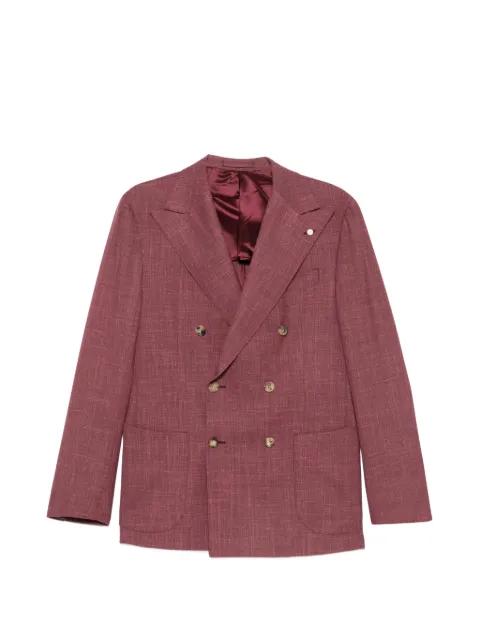 double-breasted peak-lapel blazer by L.B.M. 1911