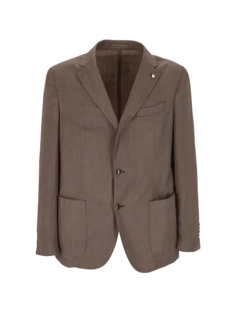 herringbone-weave blazer by L.B.M. 1911