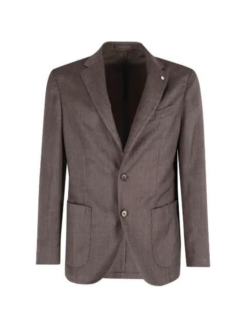 notched-lapels blazer by L.B.M.