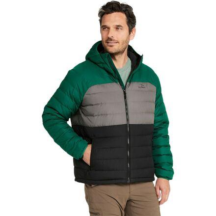Bean's Colorblock Down Hooded Jacket by L.L.BEAN