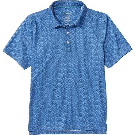 Comfort Stretch Perf Party SS Print Reg Polo Shirt by L.L.BEAN