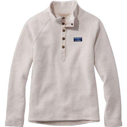 Lakewashed Double-Knit 1/4 Snap Pullover by L.L.BEAN