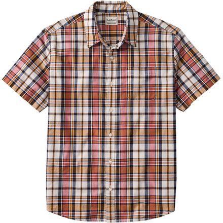 Madras Slightly Fitted Short-Sleeve Seersucker Shirt by L.L.BEAN