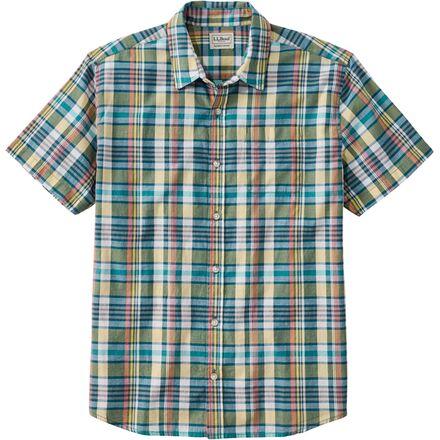 Madras Slightly Fitted Short-Sleeve Seersucker Shirt by L.L.BEAN