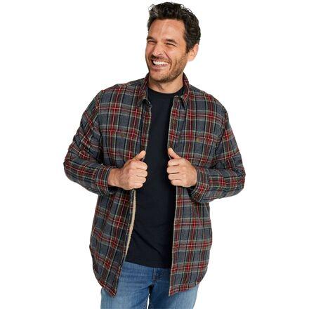 Sherpa Lined Scotch Long-Sleeve Plaid Shirt by L.L.BEAN