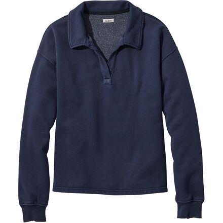 Sunwashed Sweats Split Neck Polo by L.L.BEAN