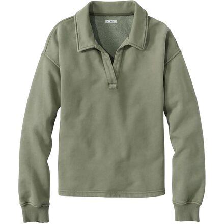 Sunwashed Sweats Split Neck Polo by L.L.BEAN