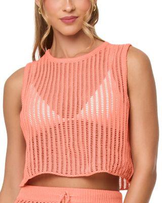 Santer Crochet Cover Up Crop Top by L*SPACE