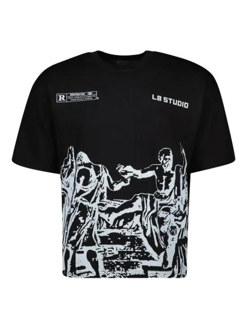 Socrates cotton T-shirt by L8 STUDIO