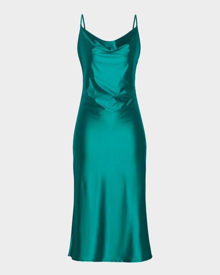 Earth Goddess Cowl-Neck Dress by LA BLANCA
