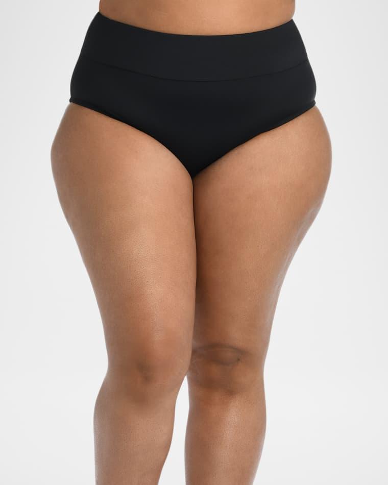 Plus Size High-Waist Bikini Bottoms by LA BLANCA