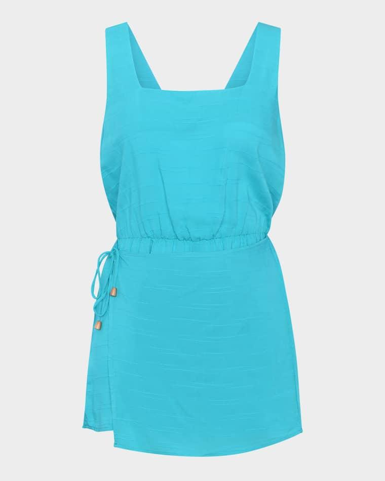 Sea Cove Smocked Back Romper by LA BLANCA
