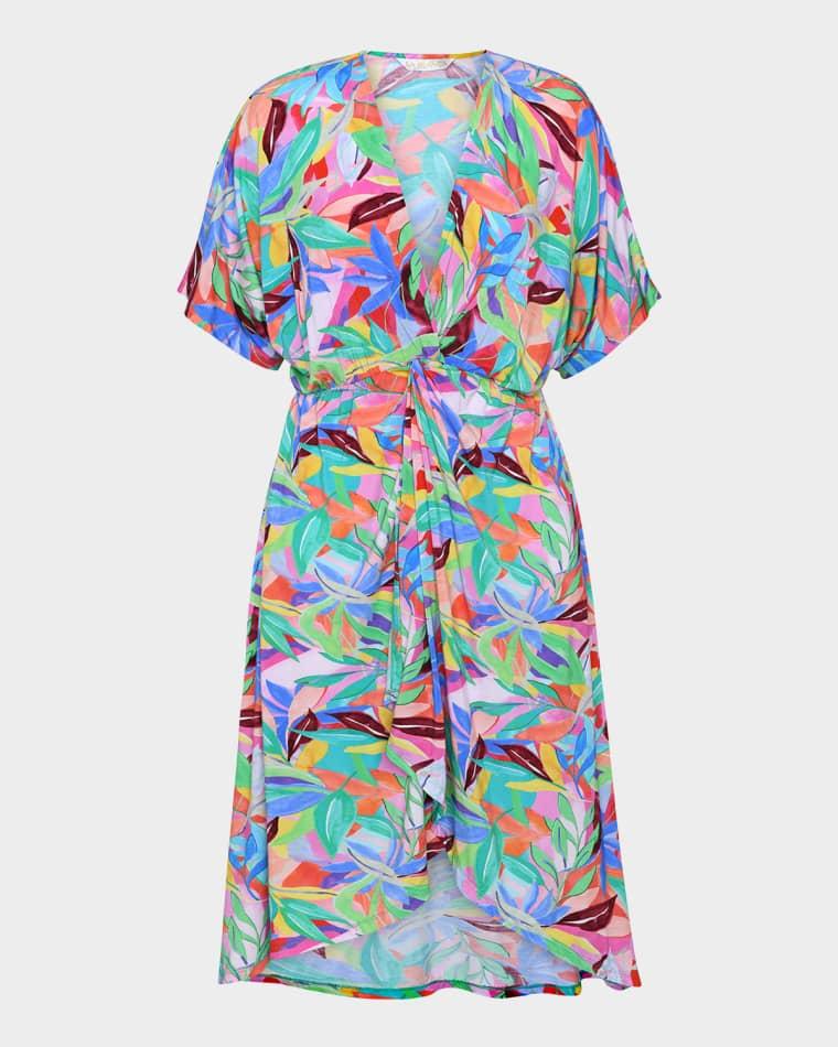 Tropi-Flage Twist Sun Dress Coverup by LA BLANCA