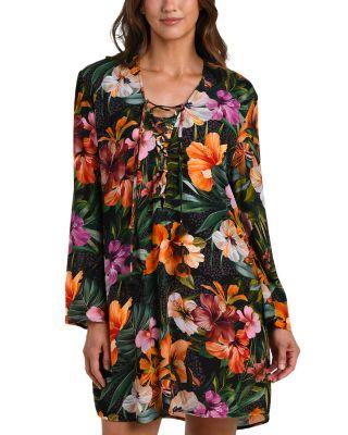 Tropical Hideaway Tunic Swim Cover-Up by LA BLANCA