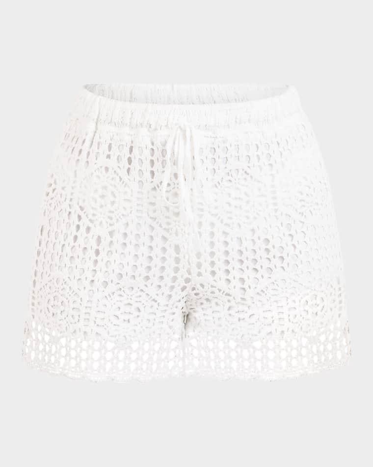Waverly Crochet Beach Shorts by LA BLANCA