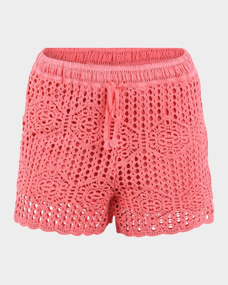 Waverly Crochet Beach Shorts by LA BLANCA