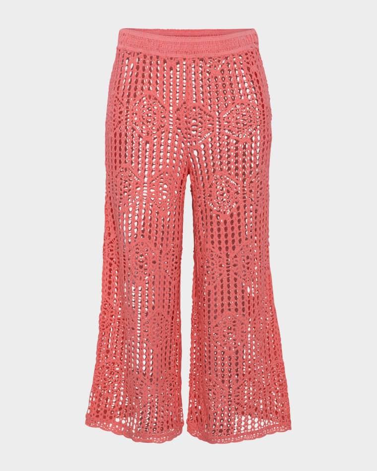 Waverly Crochet Cropped Pants by LA BLANCA