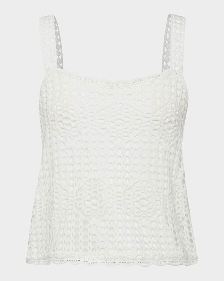 Waverly Crochet Tank Top by LA BLANCA