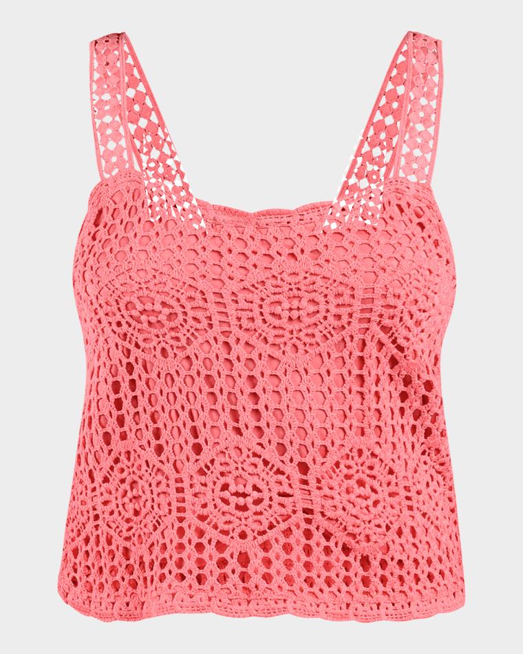 Waverly Crochet Tank Top by LA BLANCA