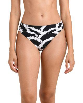 Woven Shadows Shirred Band Hipster Bikini Bottom by LA BLANCA