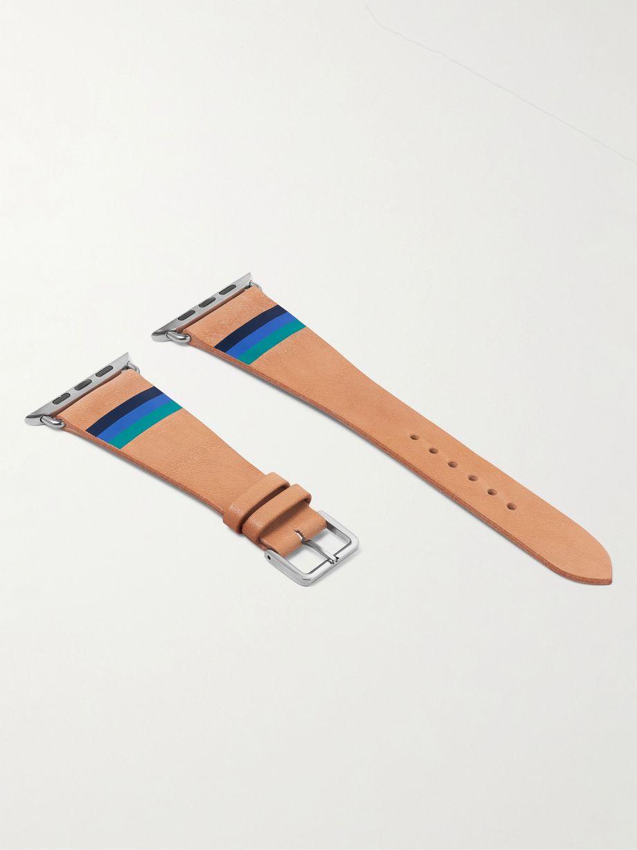 Striped Leather Watch Strap by LA CALIFORNIENNE