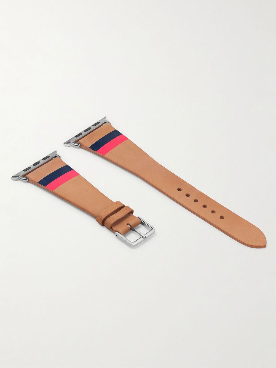Striped Leather Watch Strap by LA CALIFORNIENNE